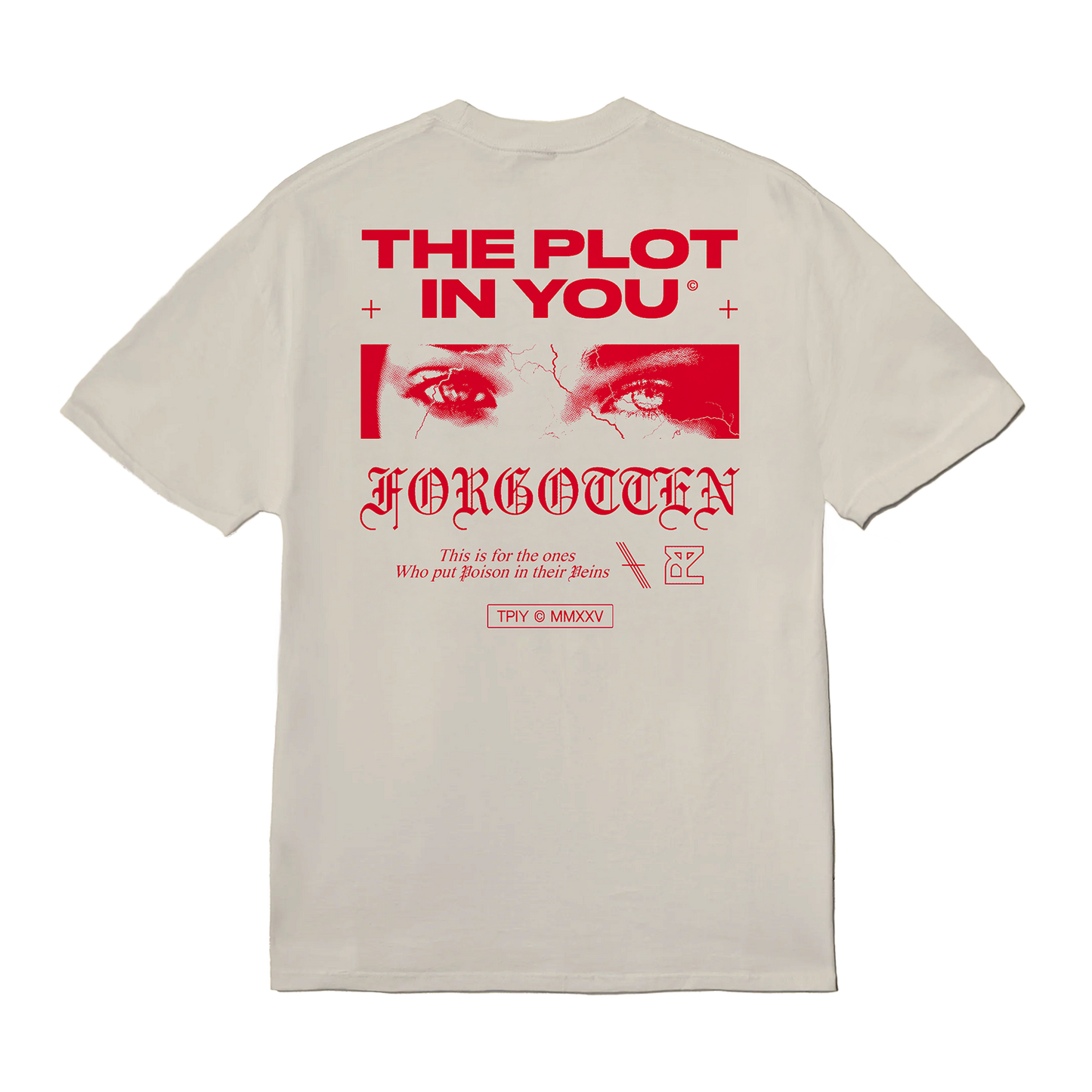 Poison In Their Veins Tee - Cream
