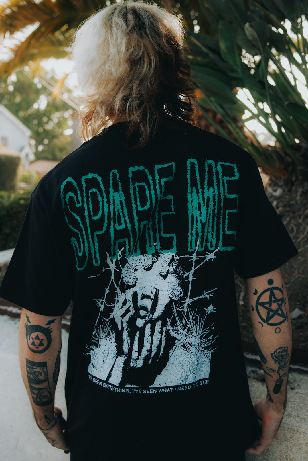 Spare Me Black Tee
