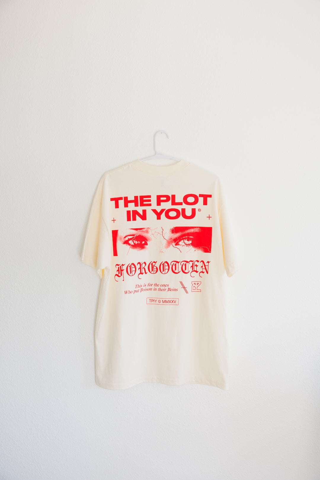 Poison In Their Veins Tee - Cream