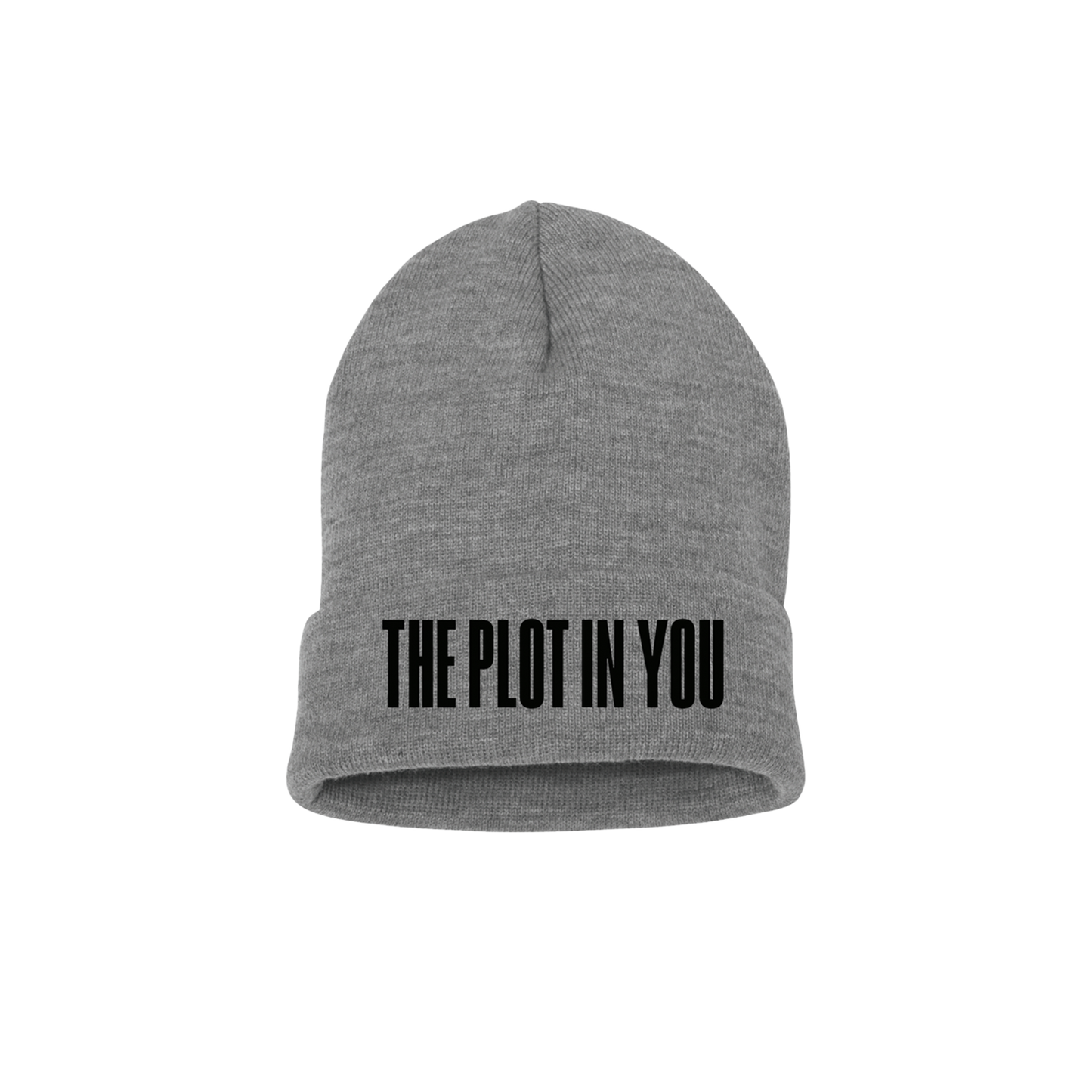 GREY LOGO BEANIE