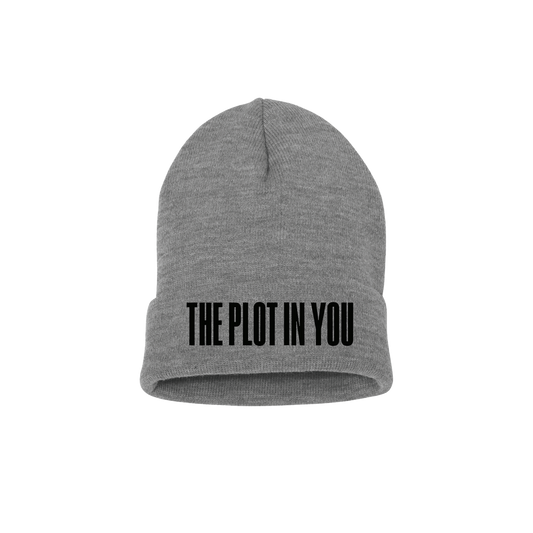 GREY LOGO BEANIE