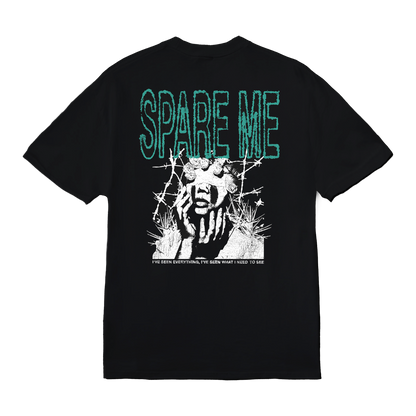 Spare Me Black Tee