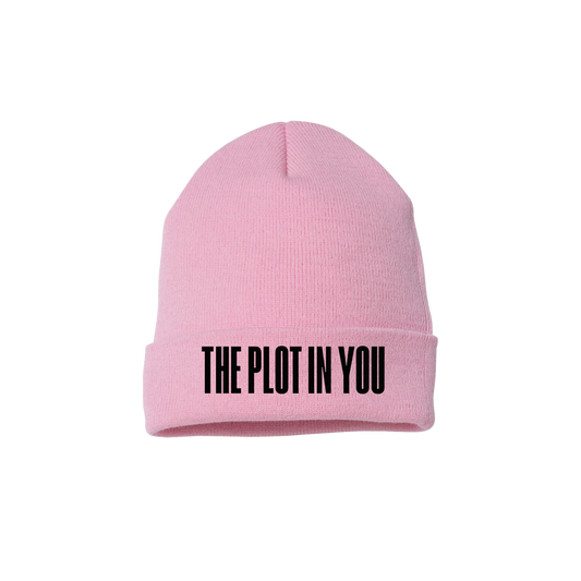 PINK LOGO BEANIE